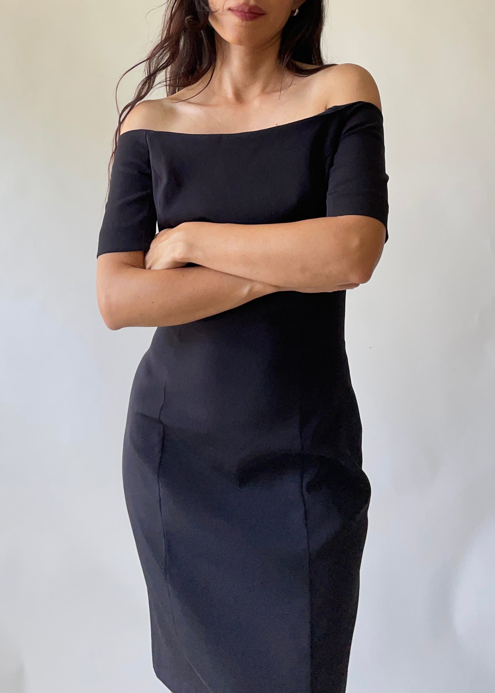 Vintage Moschino Off-The-Shoulders Dress