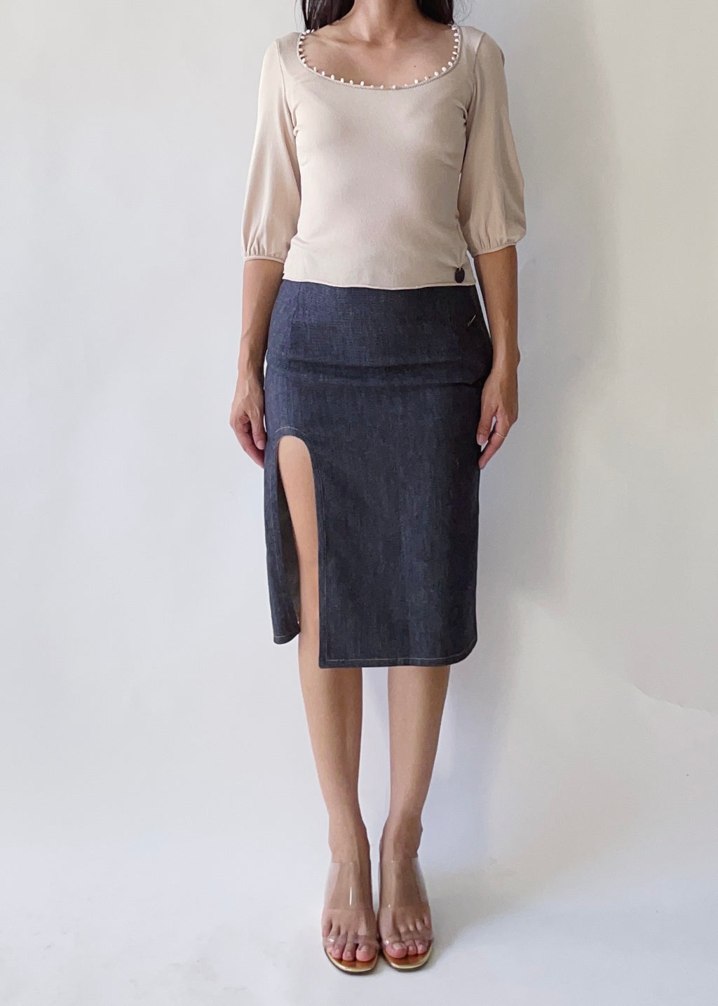 Courrèges Denim Skirt