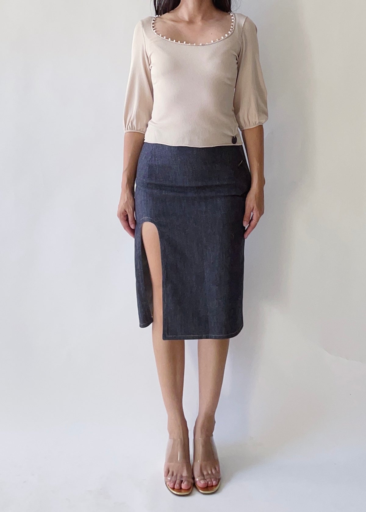 Courrèges Denim Skirt