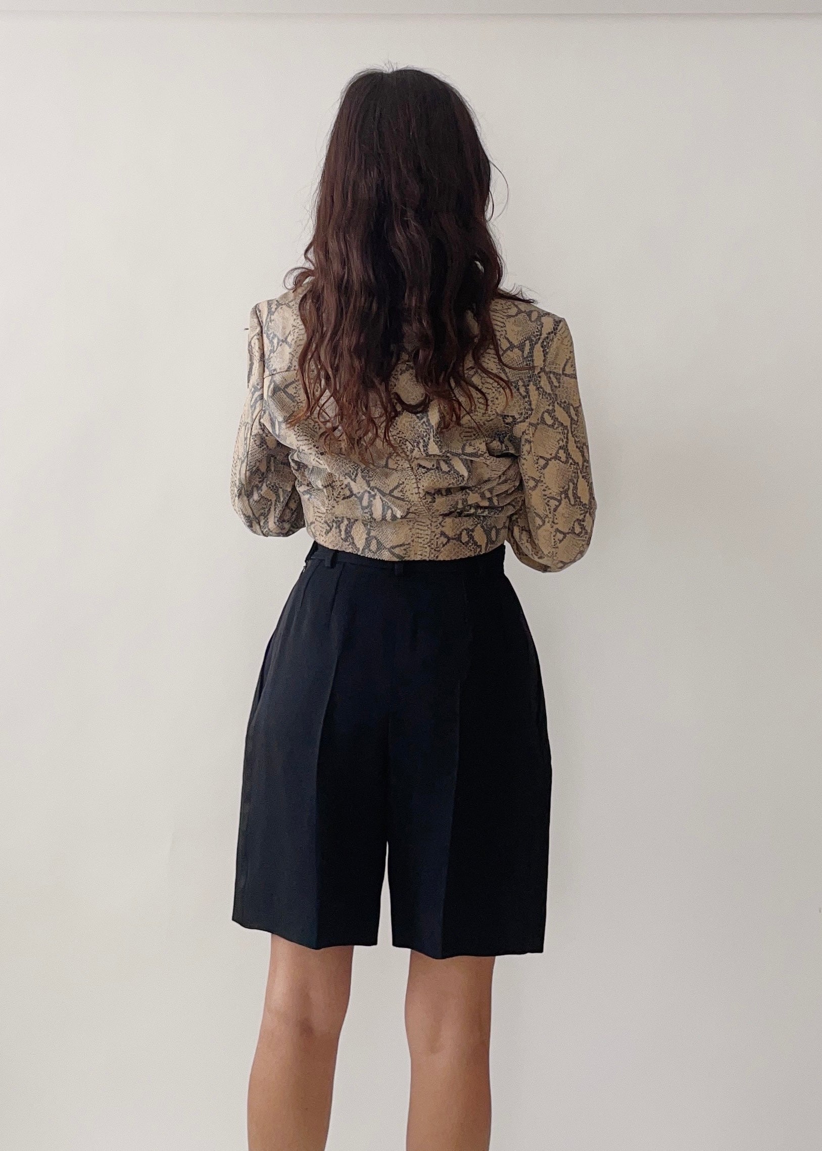 Vintage YSL Black Tuxedo Shorts