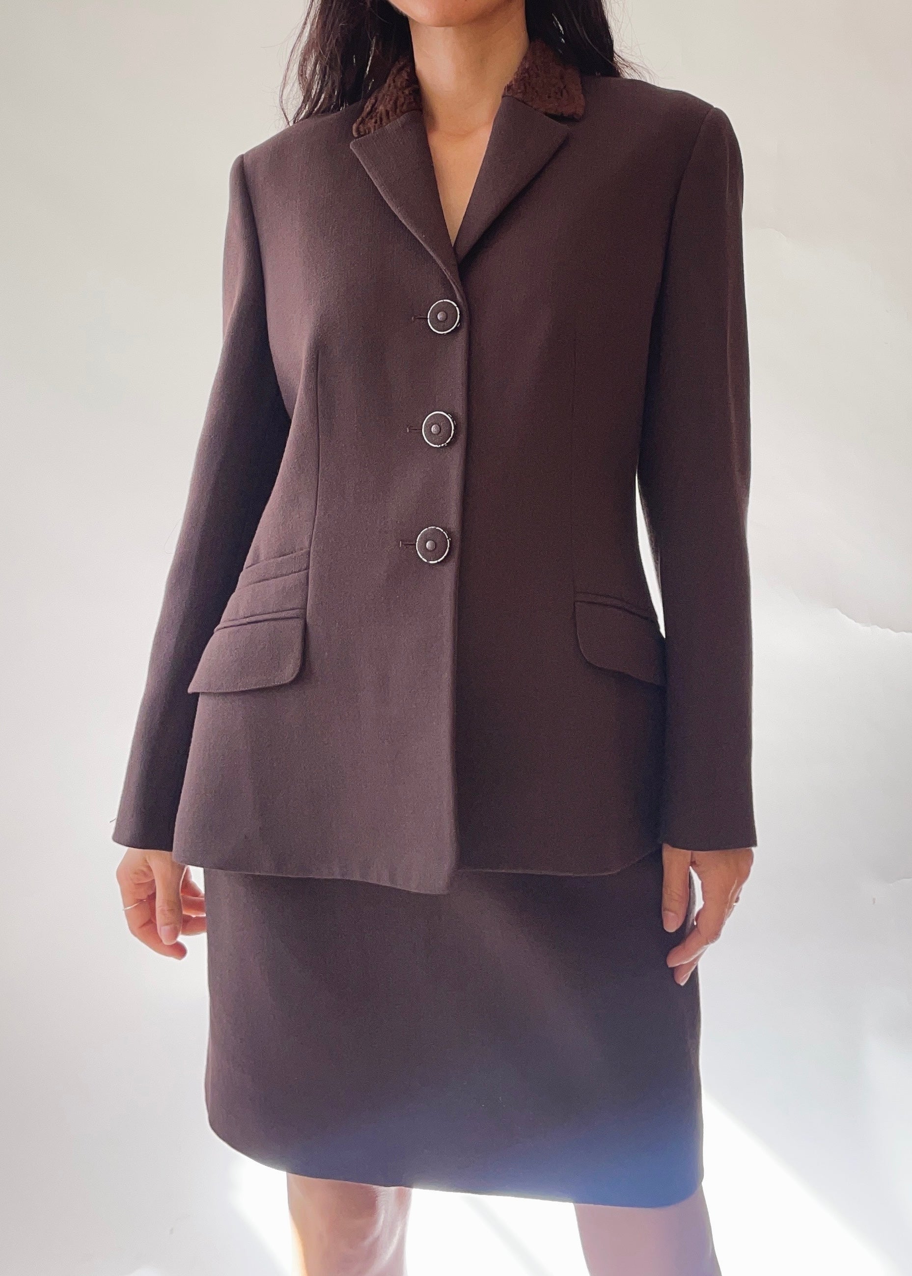 Vintage Versace Jeans Wool Suit