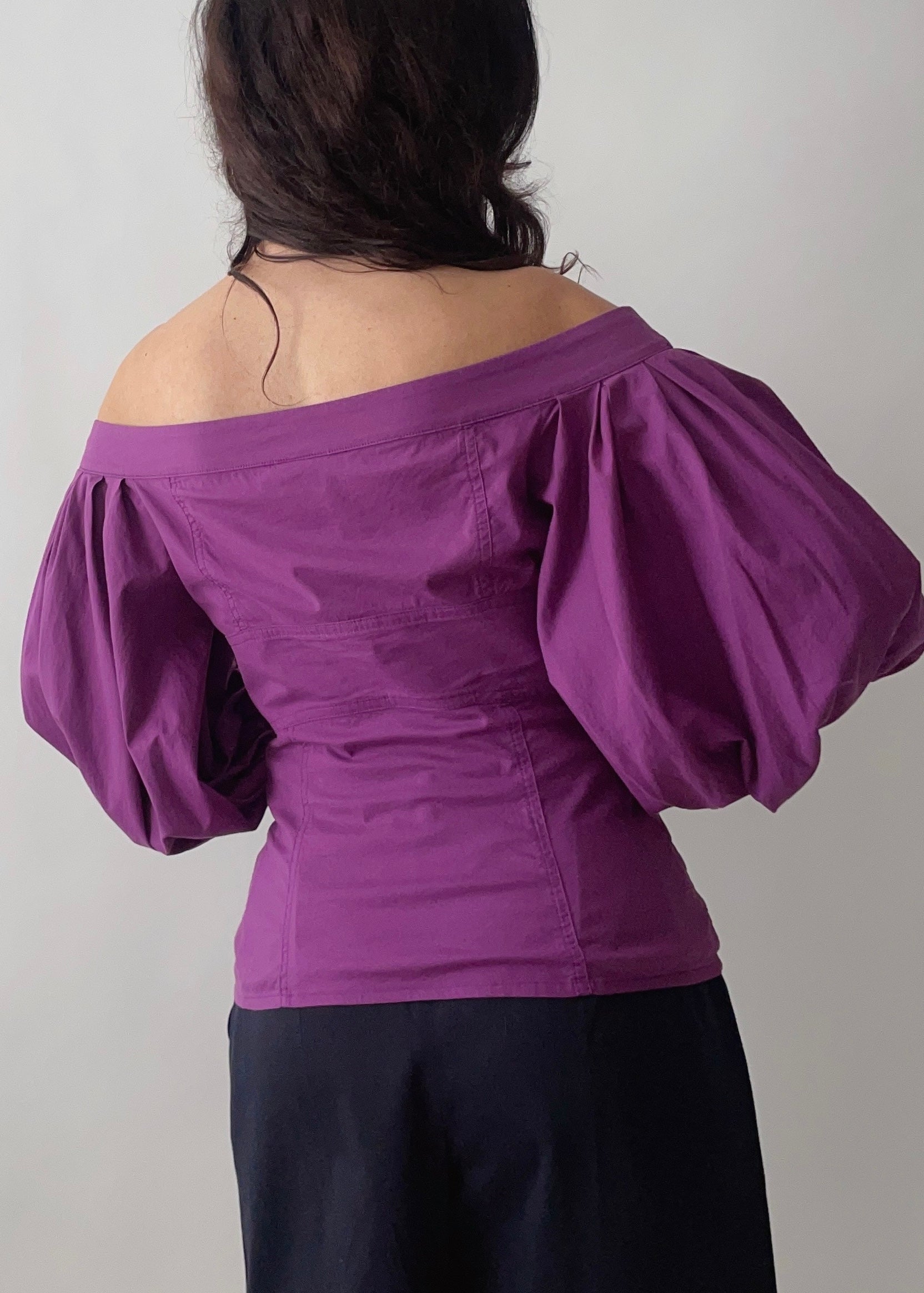 Vintage Just Cavalli Bustier Purple Top