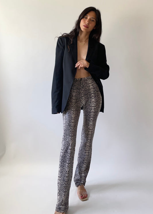 90s French Anti-Flirt Snake Pants