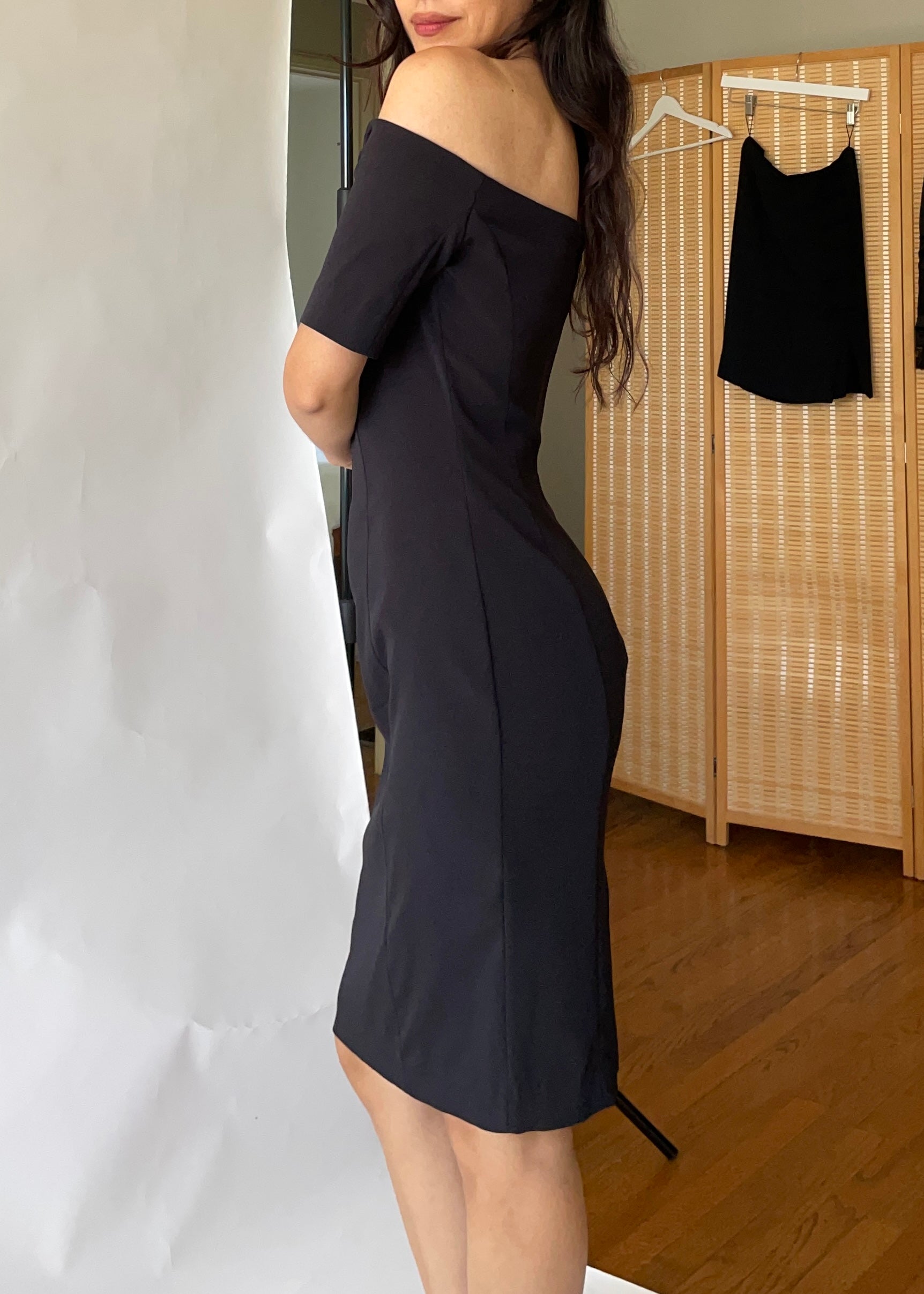 Vintage Moschino Off-The-Shoulders Dress