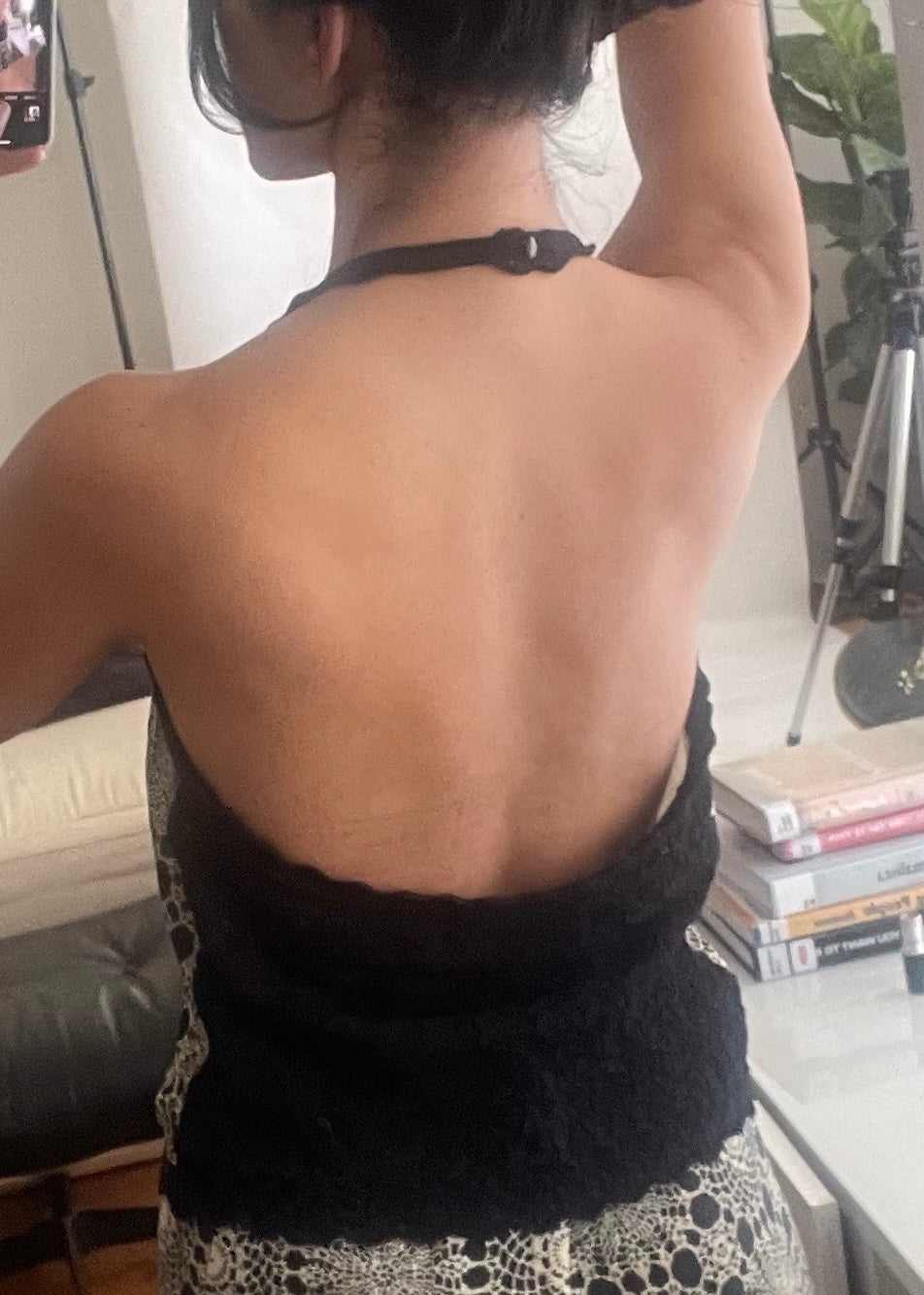 Vintage Moschino Doily Skirt Set