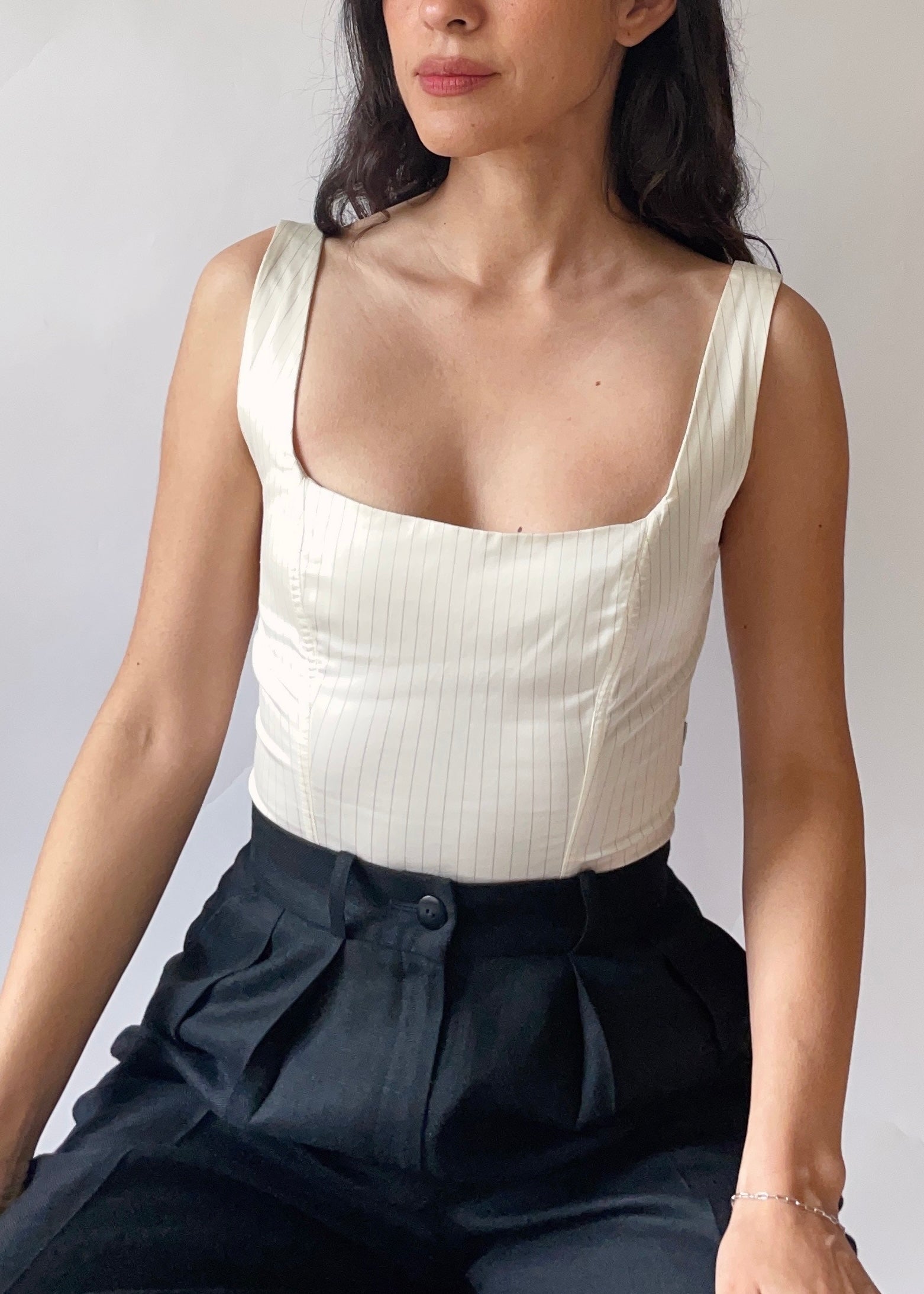 Vintage Anti-Flirt Corset Top