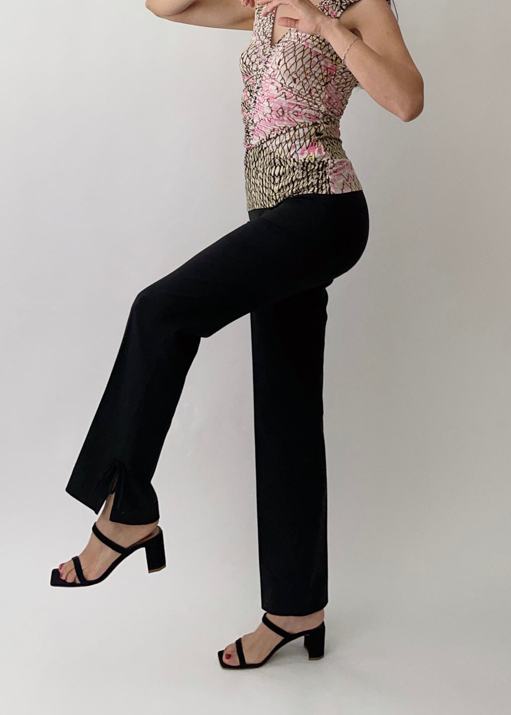 90s Moschino Bow Straight Pants