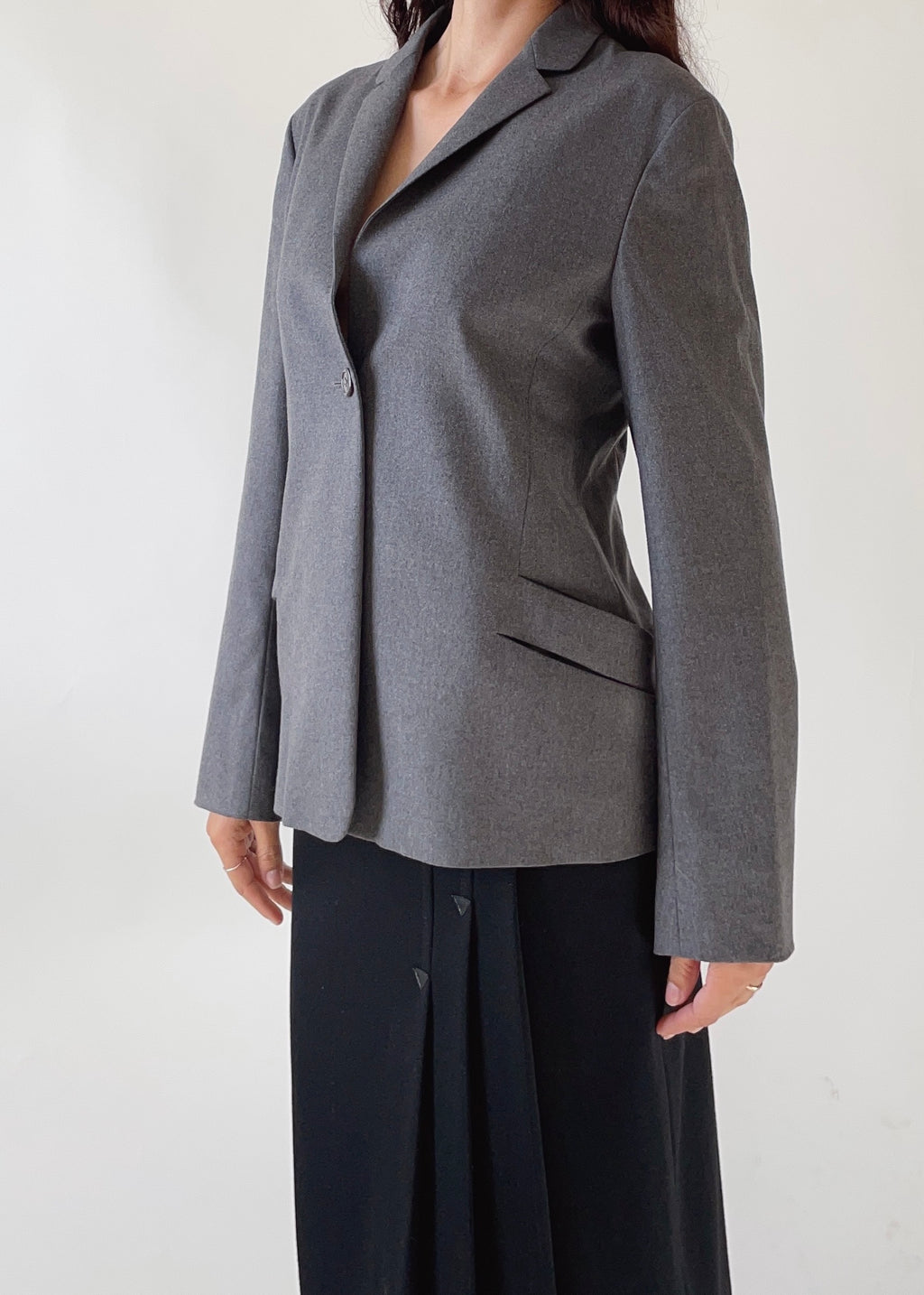 Jil Sander Grey Wool Jacket