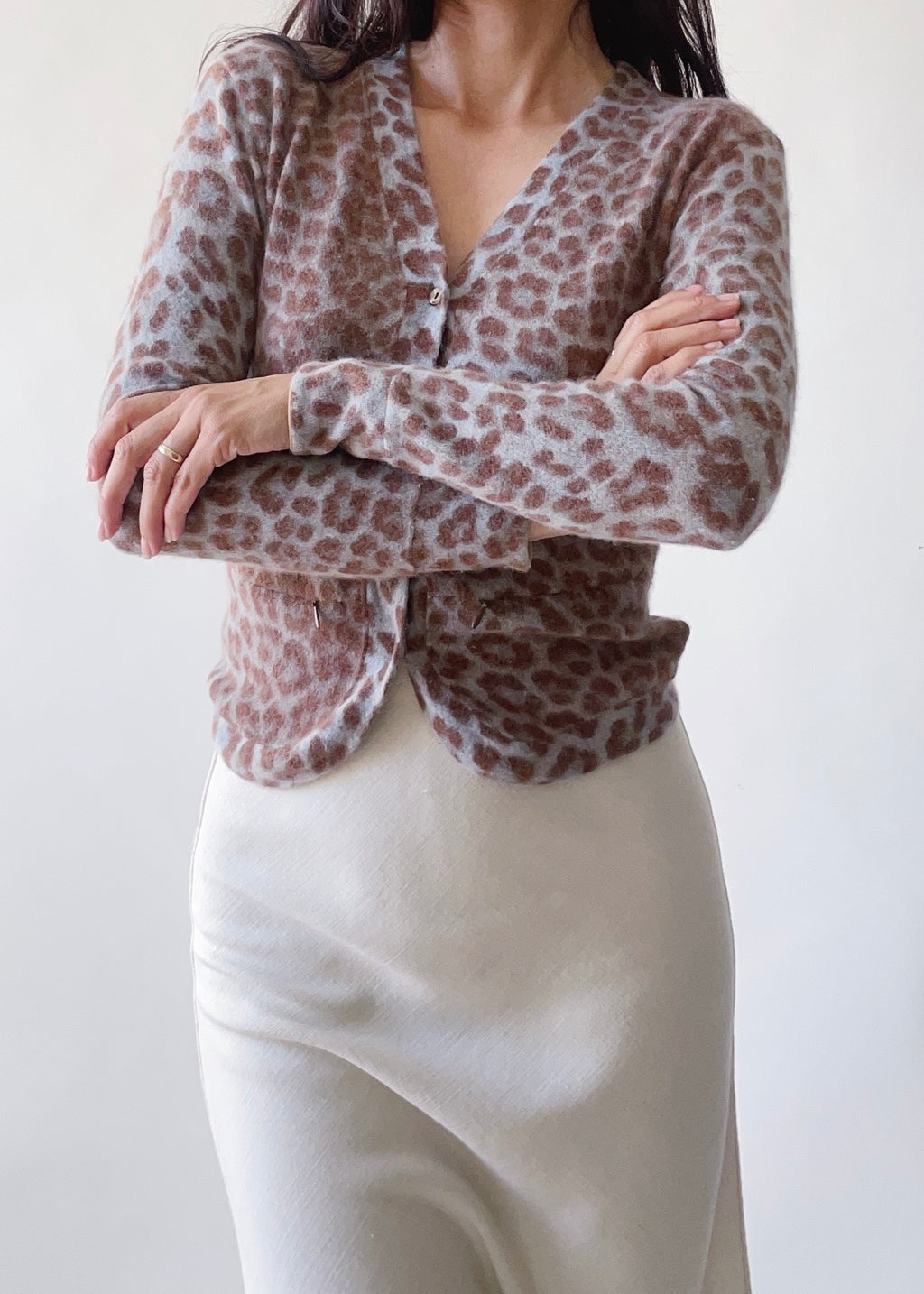 Vintage Anna Molinari Angora Cardigan