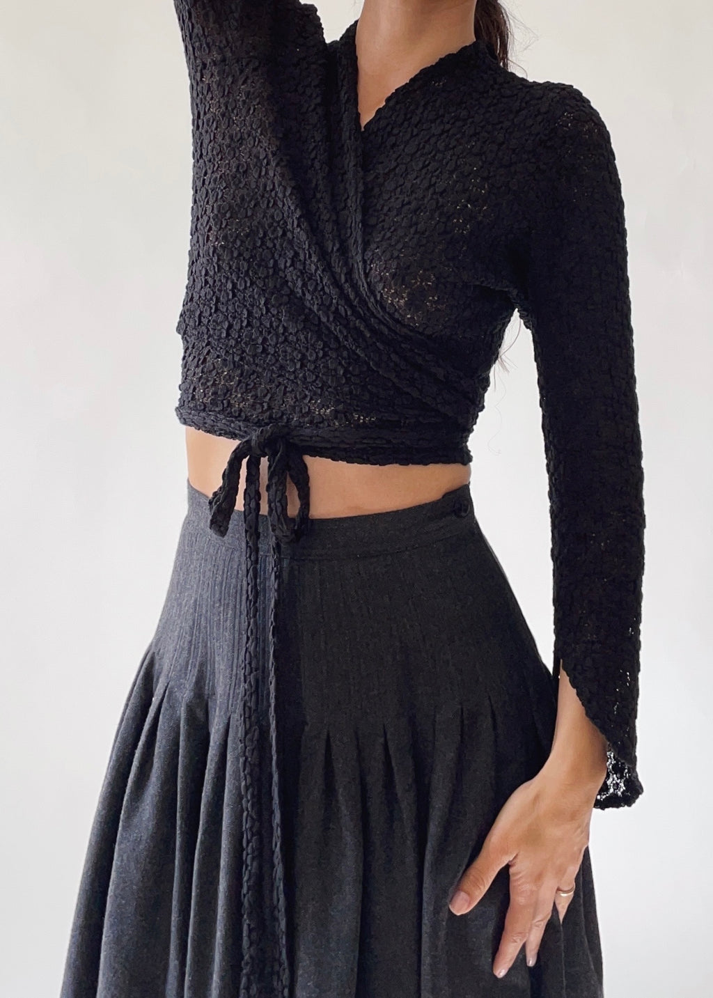 Vintage Anne Fontaine Wrap Top