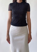 Blumarine Logo Mesh Top