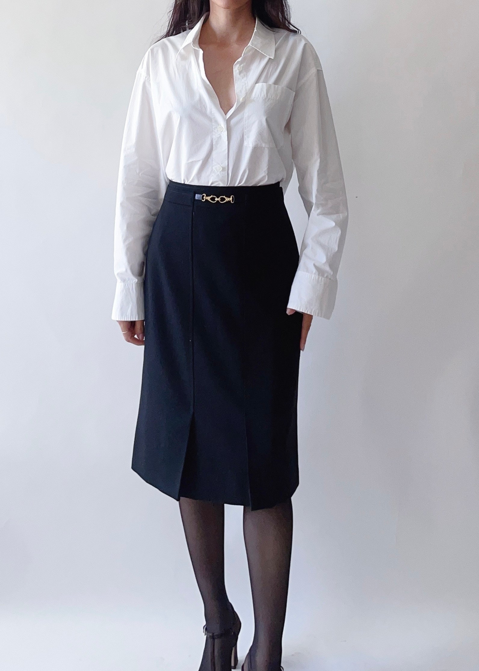 Vintage Celine Horsebit Skirt