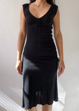 Vintage Moschino Black V-Neck Dress