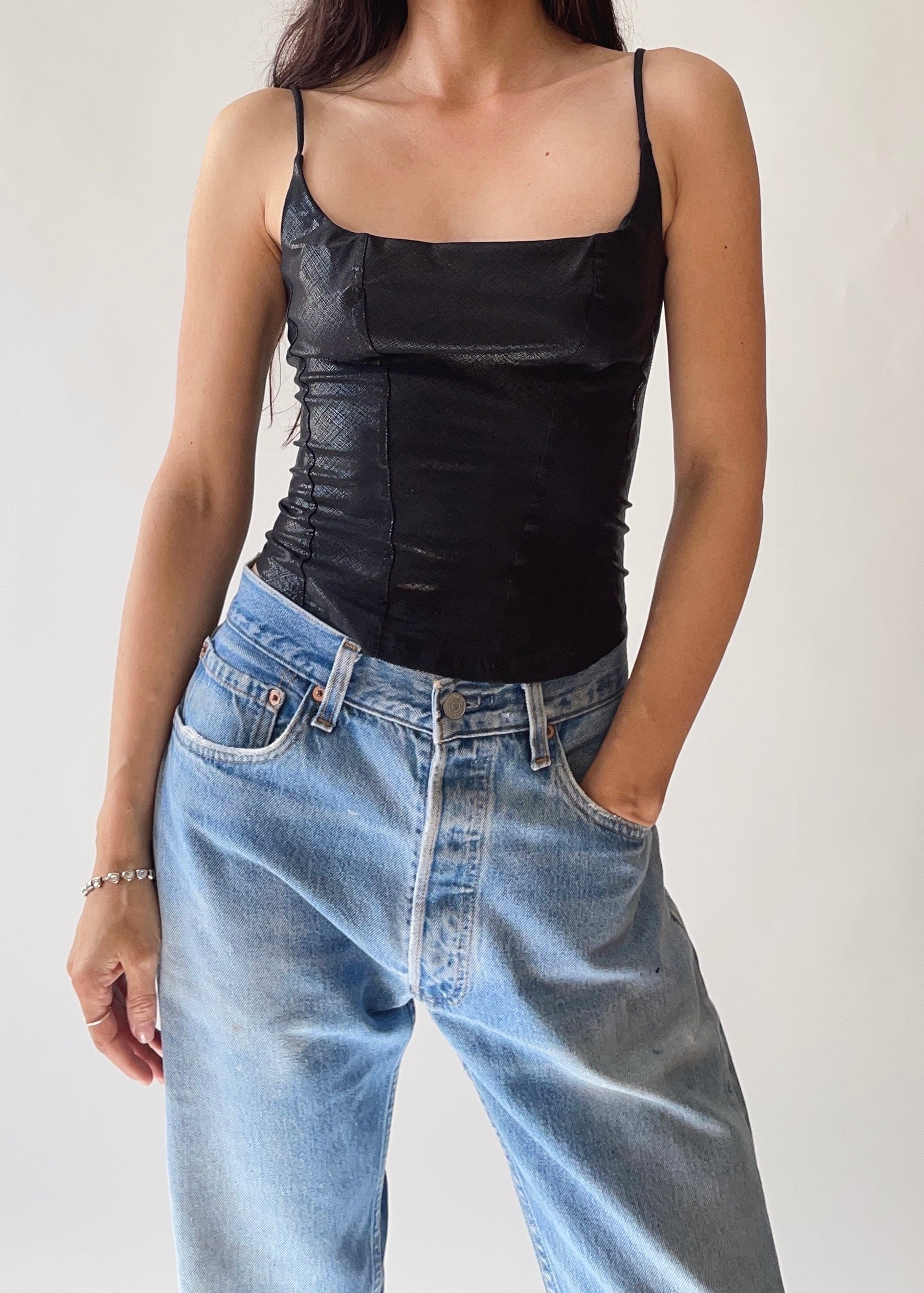 Vintage French Bustier Top