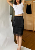 Vintage Moschino Lace Trim Skirt