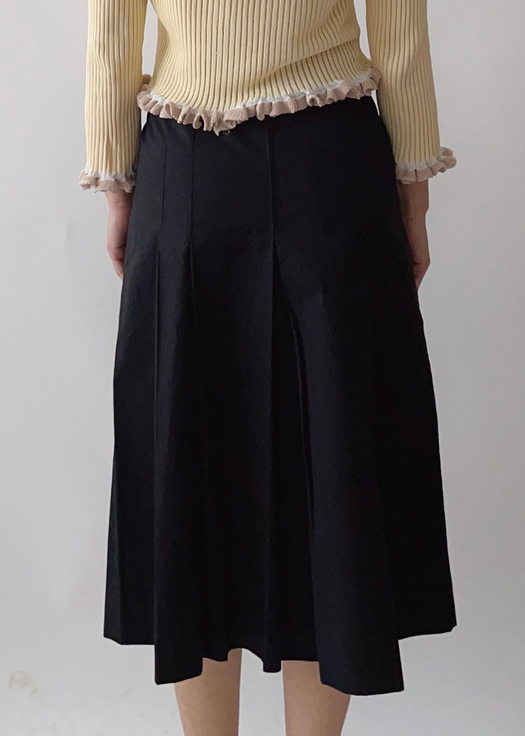 Prada Black Cotton Skirt