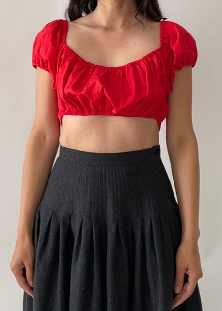 Vintage YSL Cotton Crop Top