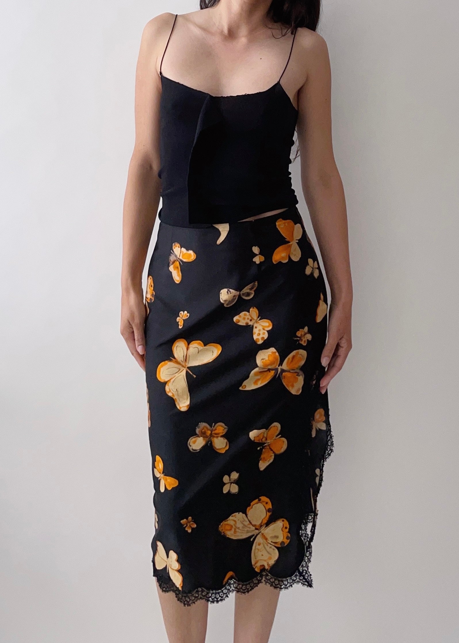 90s Anna Molinari Butterfly Skirt