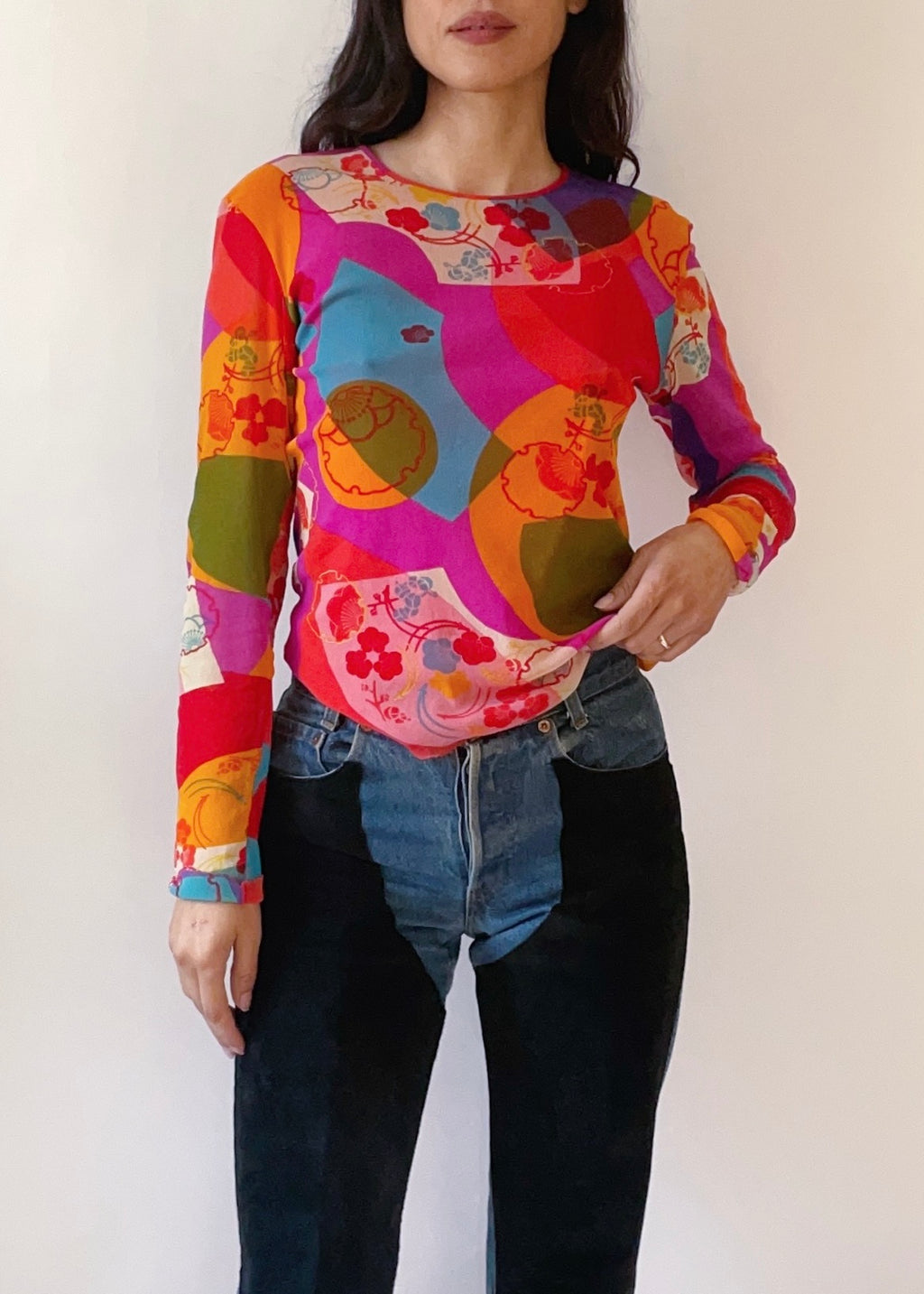 Vintage Kenzo Jeans Mesh Top