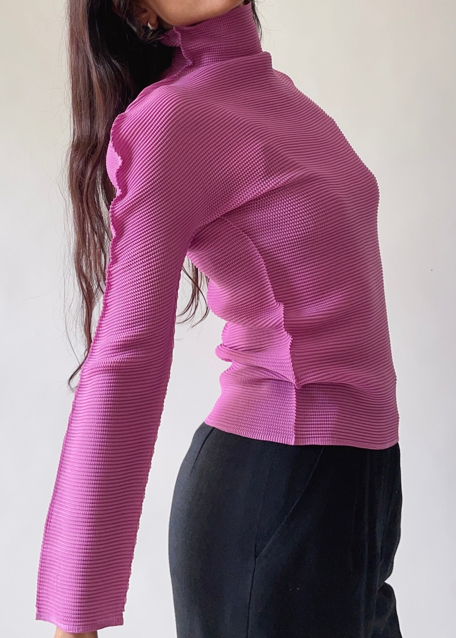 Issey Miyake Pink Turtleneck