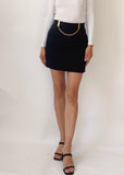 Vintage Celine Wool Chain Mini Skirt