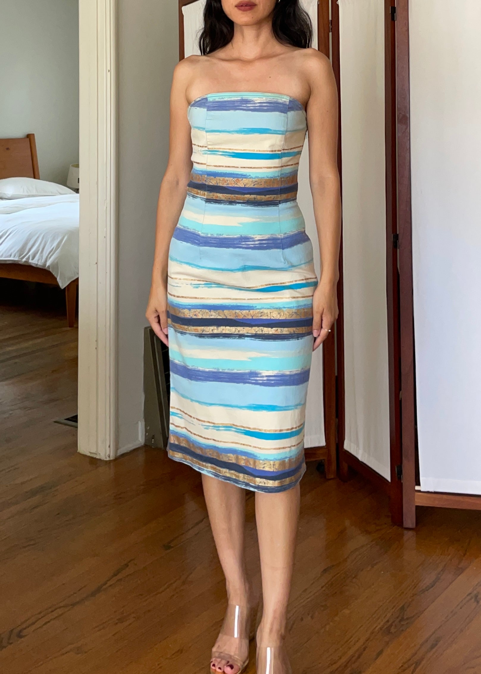 Vintage Moschino Strapless Dress