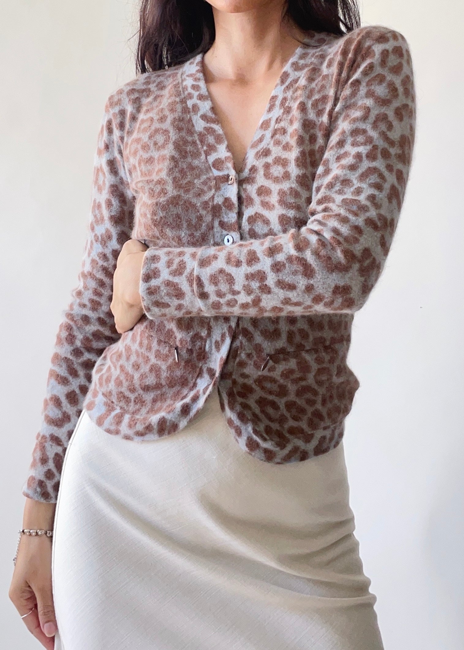 Vintage Anna Molinari Angora Cardigan