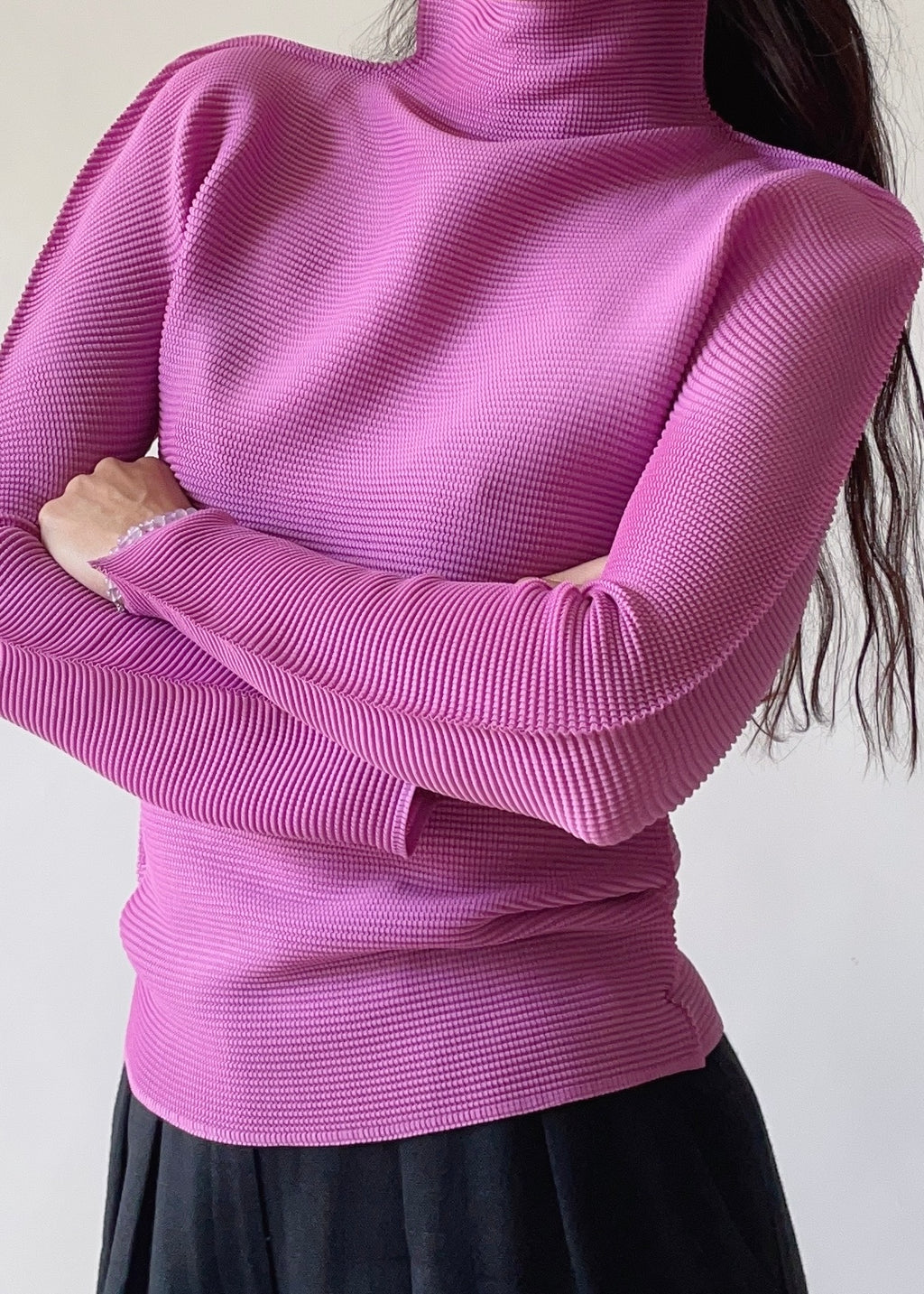 Issey Miyake Pink Turtleneck