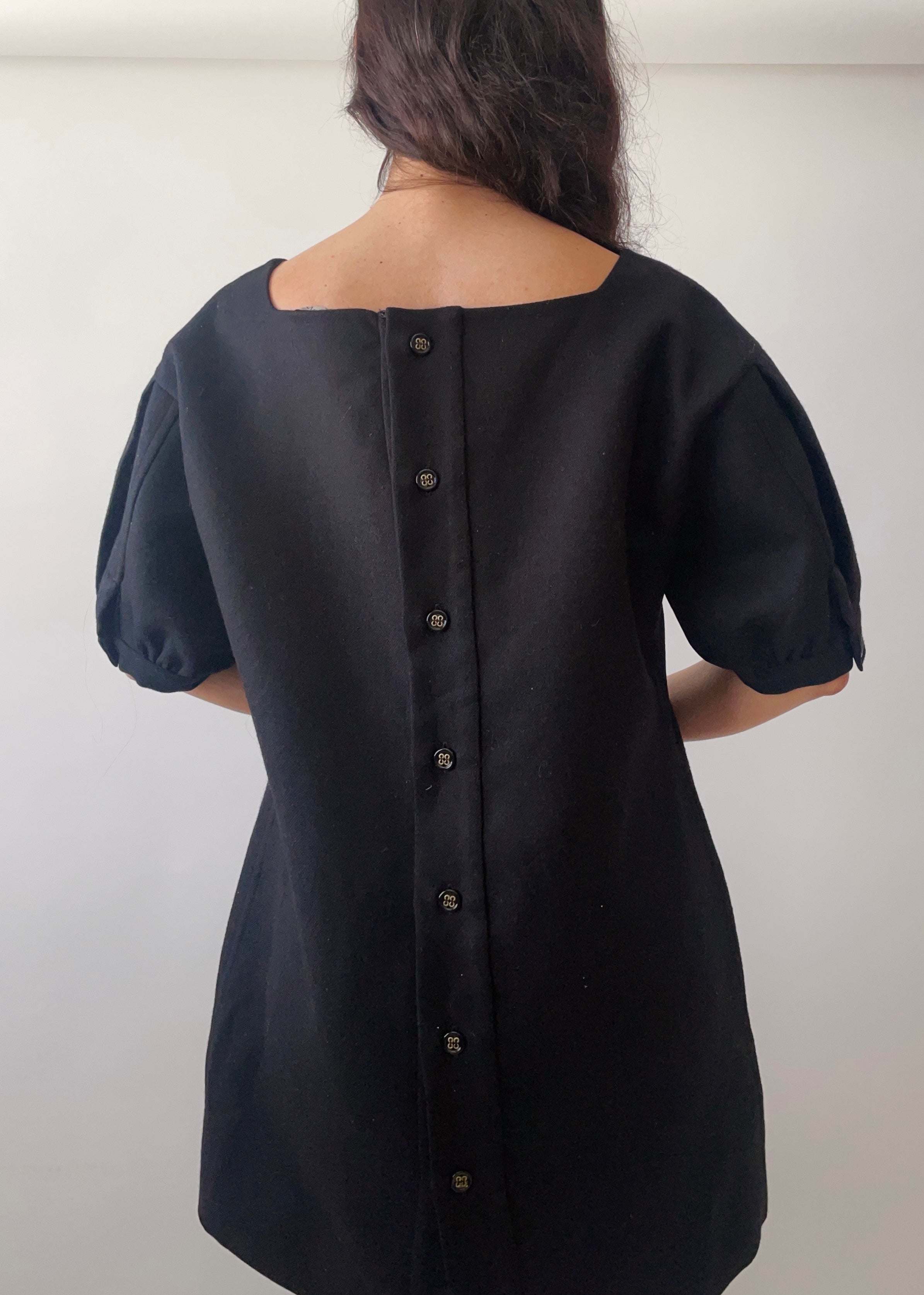 2000s YSL Puff Micro Mini Dress / Tunic Top