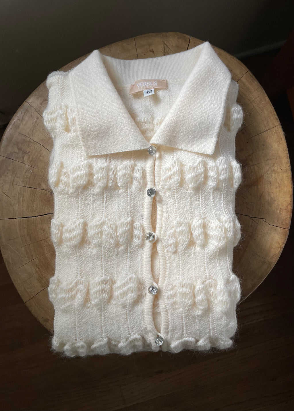 Versus Versace Cream Knit Top