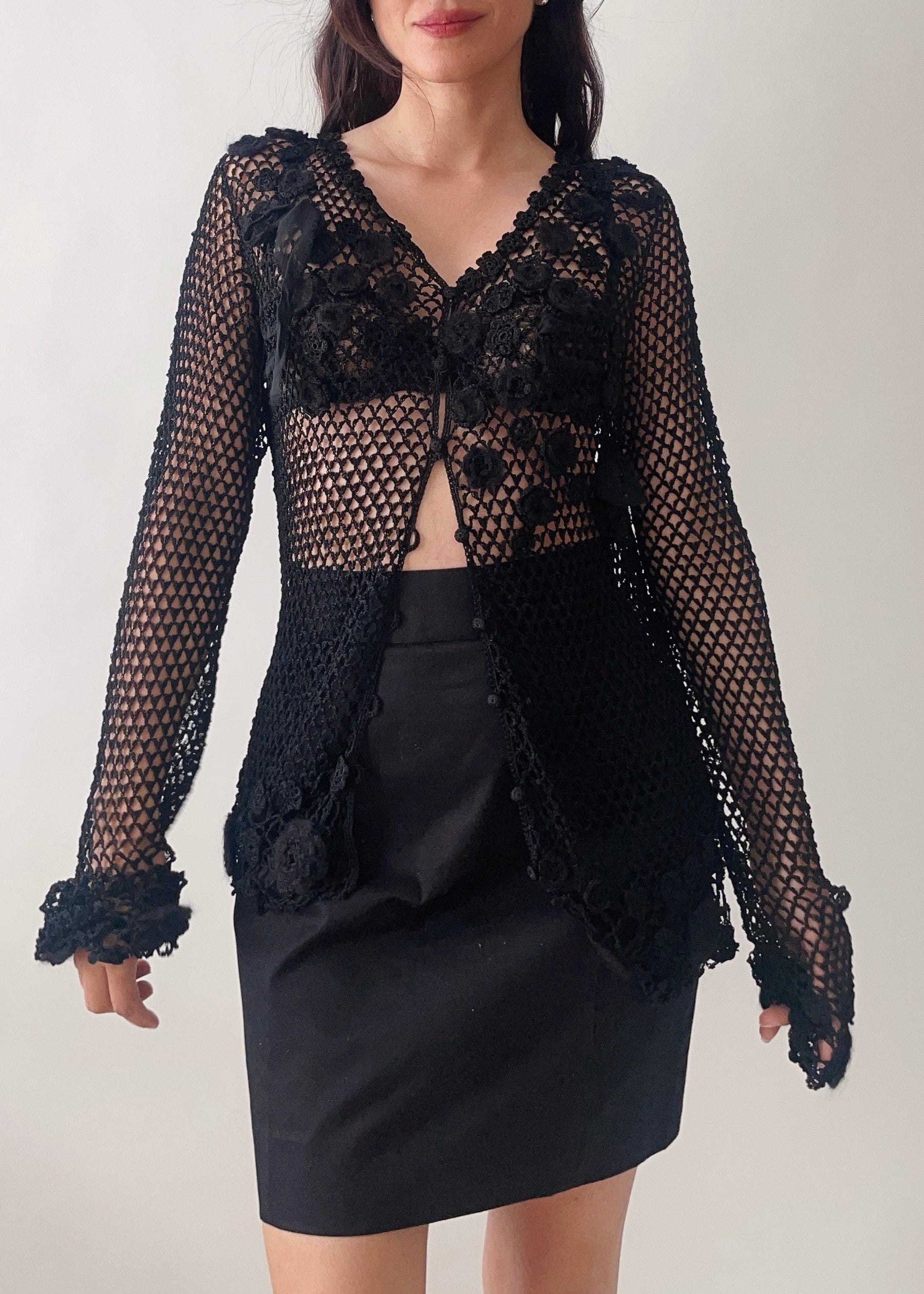 Moschino Crochet Cardigan