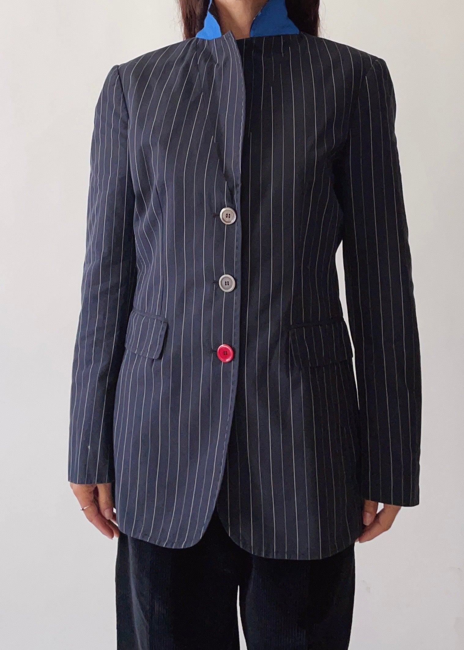 Vintage Moschino Cotton Stripe Blazer