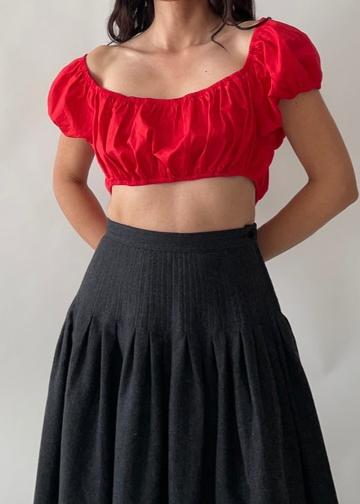 Vintage YSL Cotton Crop Top