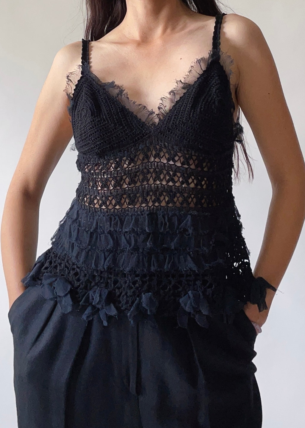 Vintage Moschino Crochet Top