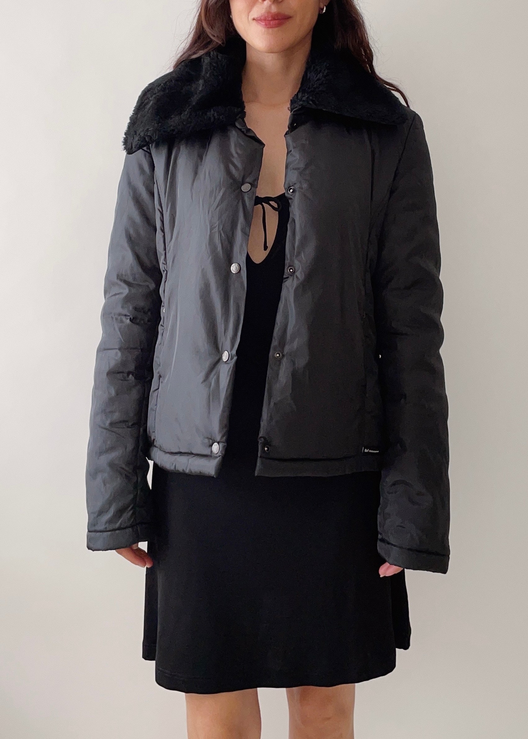 Vintage D&G Faux Fur Bomber Jacket