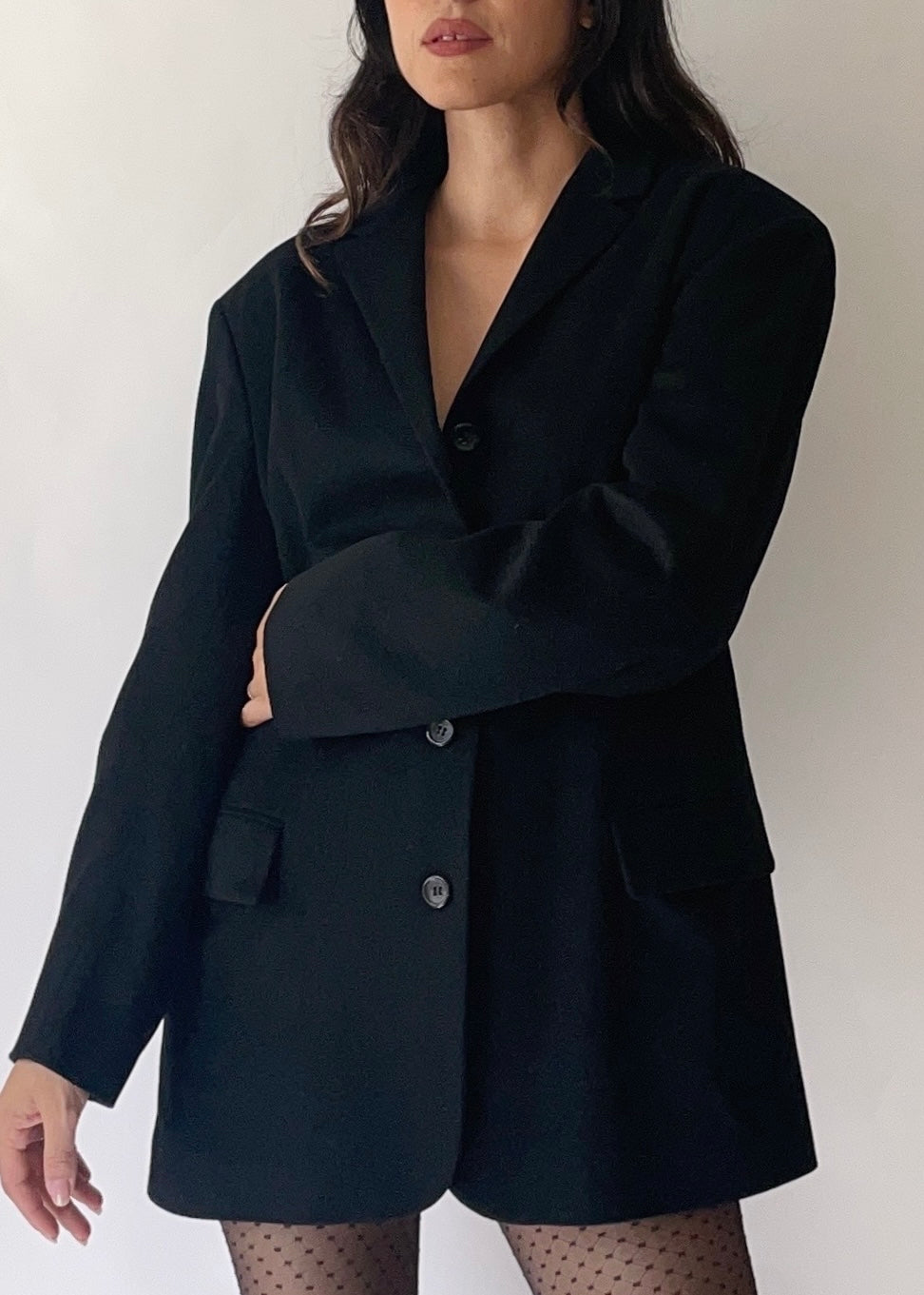 Vintage Jil Sander Black Cashmere Blazer