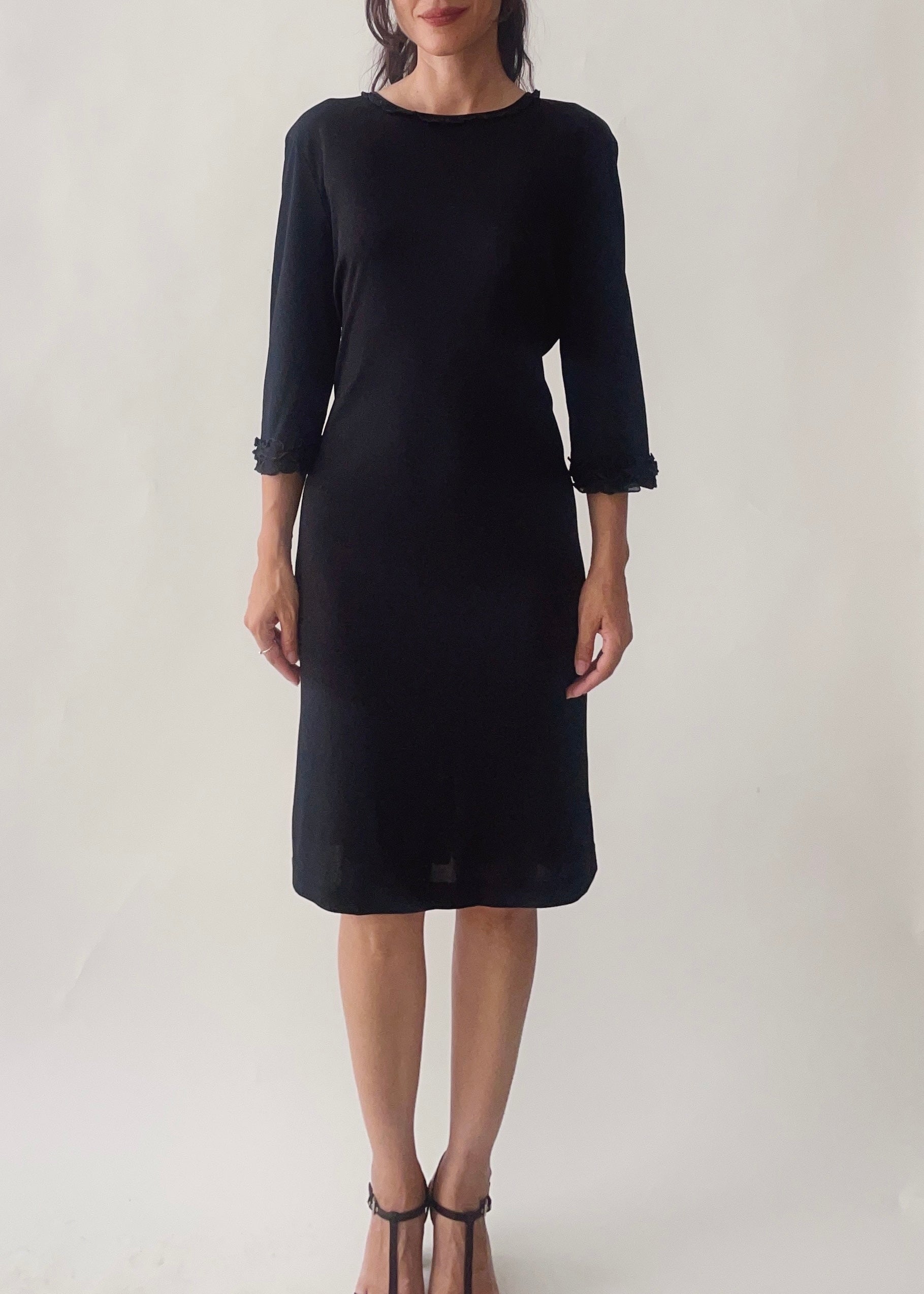 Moschino Open Back Ruffle Dress