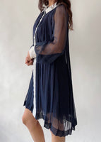 Vintage Chloe Silk Pleated Dress