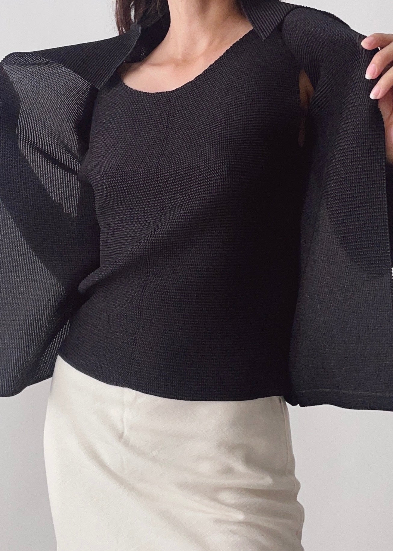 Issey Miyake Me Cardi Cami Set