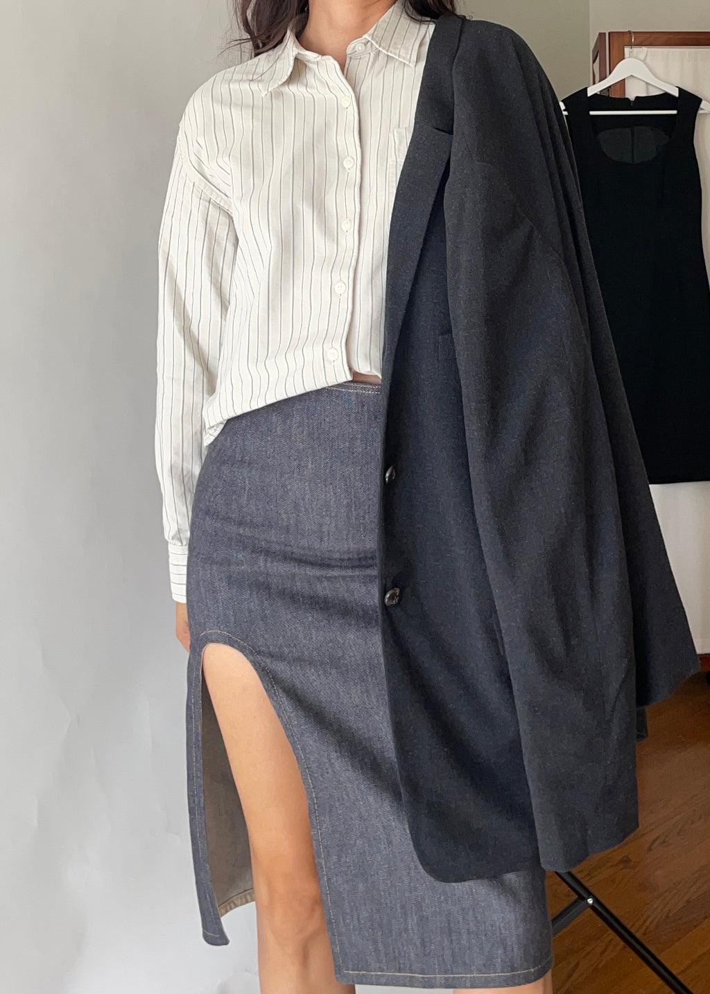 Jil Sander Grey Wool Blazer