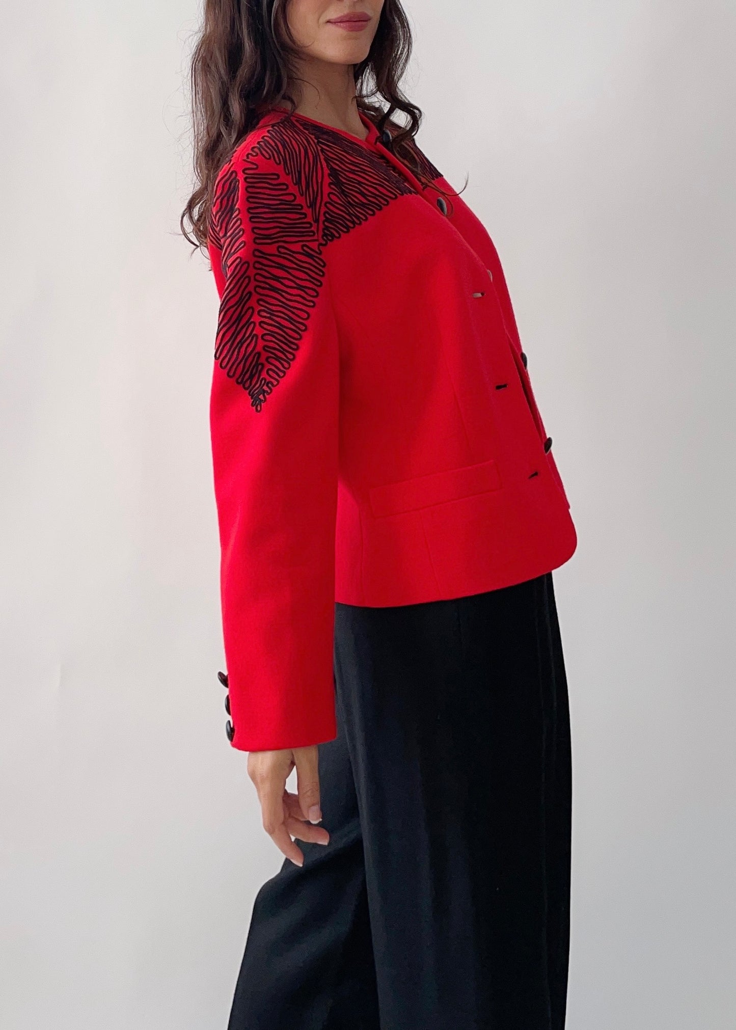 Vintage Louis Feraud Red Jacket