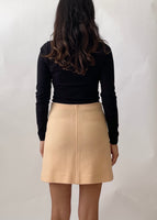 Vintage Courrèges Peach Wool Skirt