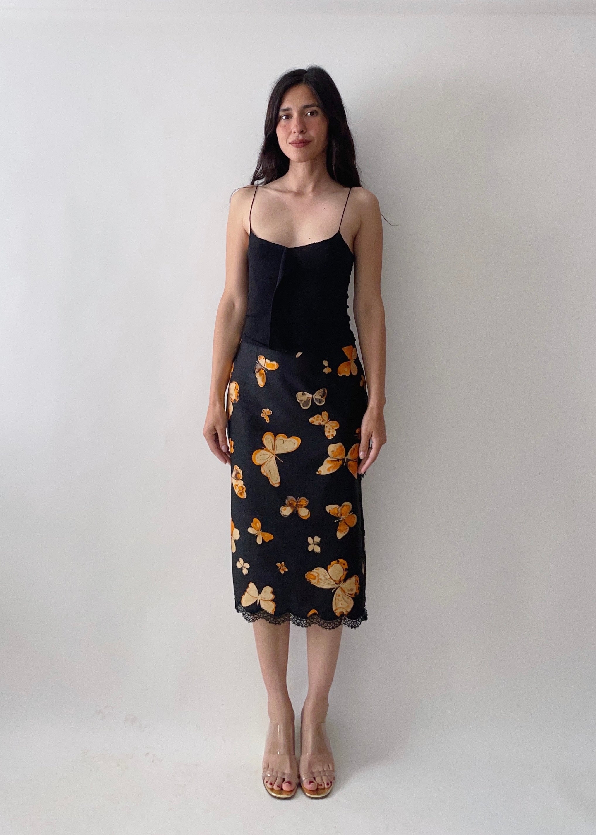 90s Anna Molinari Butterfly Skirt