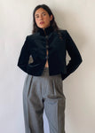 Vintage Yves Saint Laurent Velvet Cropped Jacket