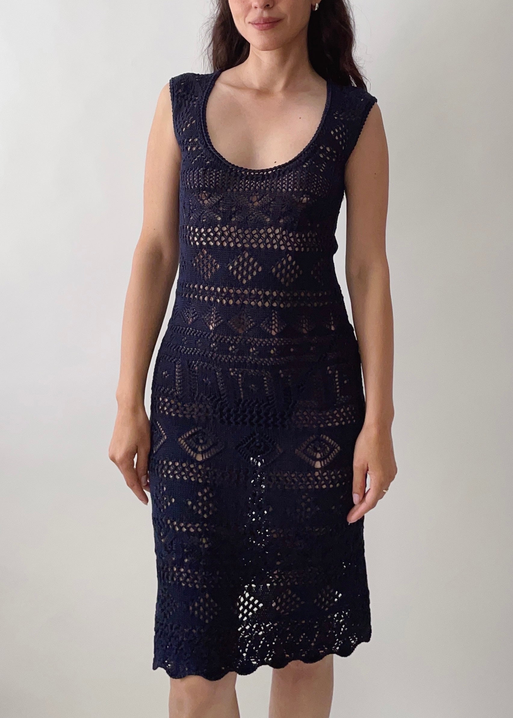 Vintage Prada Crochet Dress