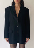 Vintage Jil Sander Black Cashmere Blazer