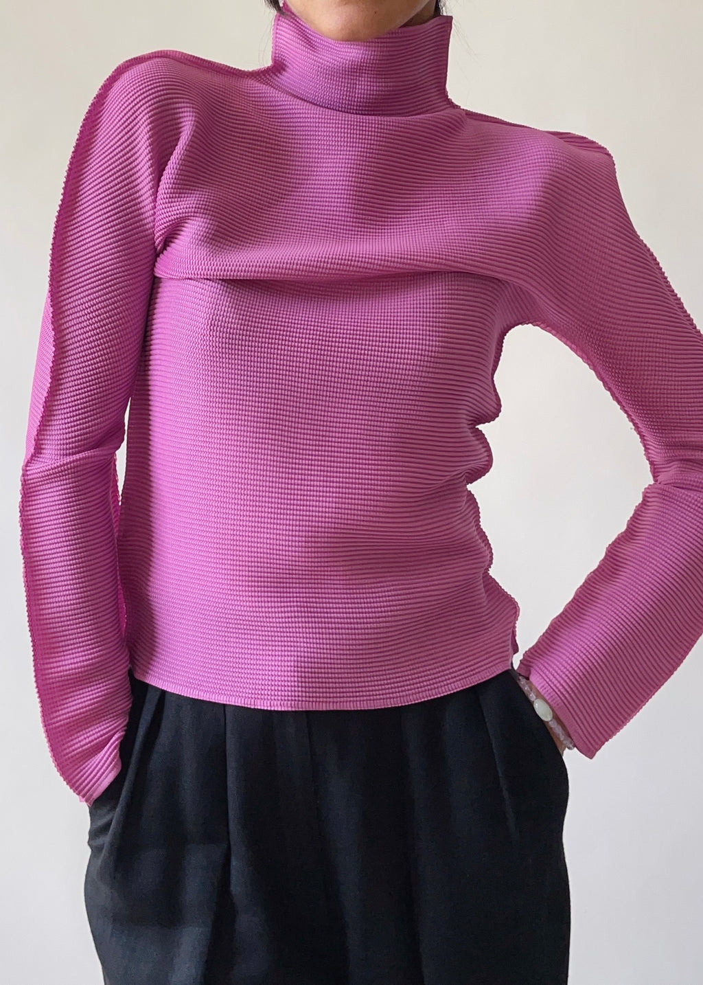 Issey Miyake Pink Turtleneck
