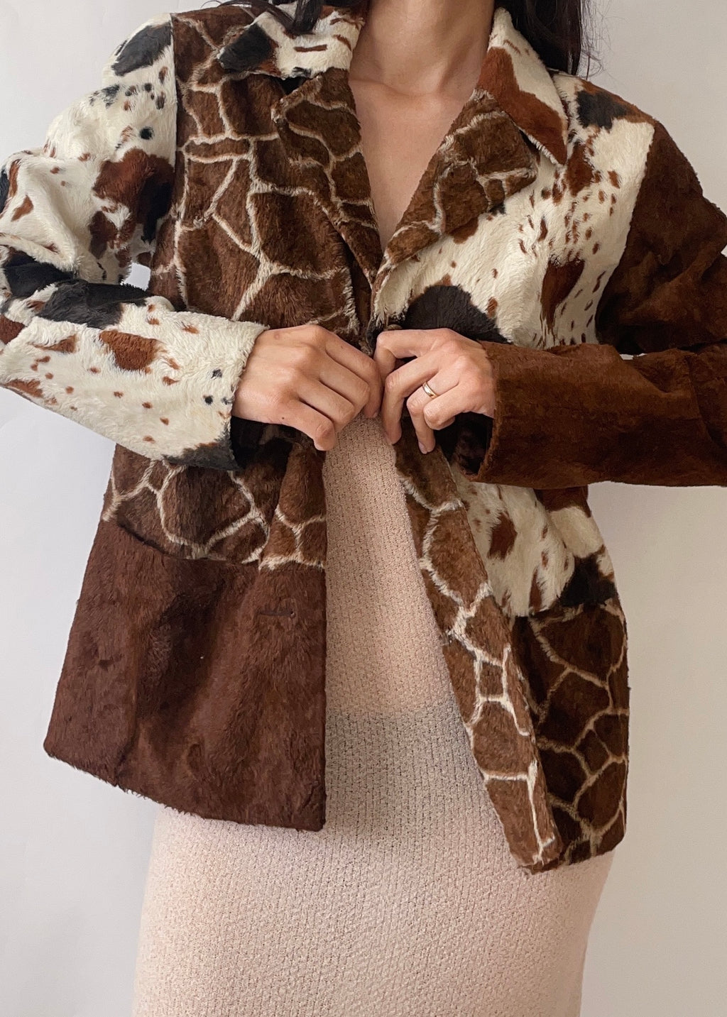 Vintage Kenzo Cow Print Jacket