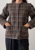 Vintage YSL Green Wool Plaid Jacket