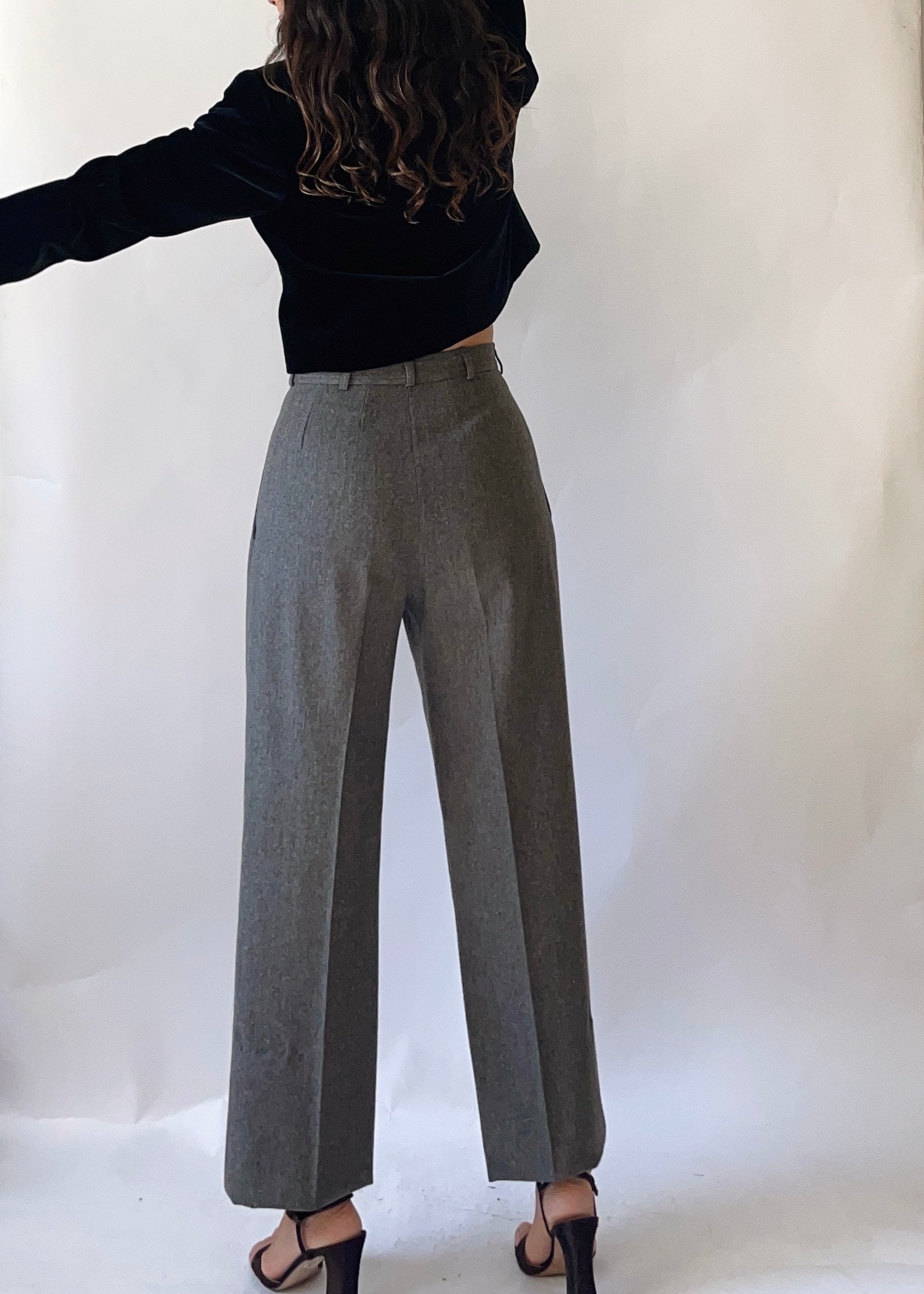 Vintage Yves Saint Laurent Velvet Cropped Jacket